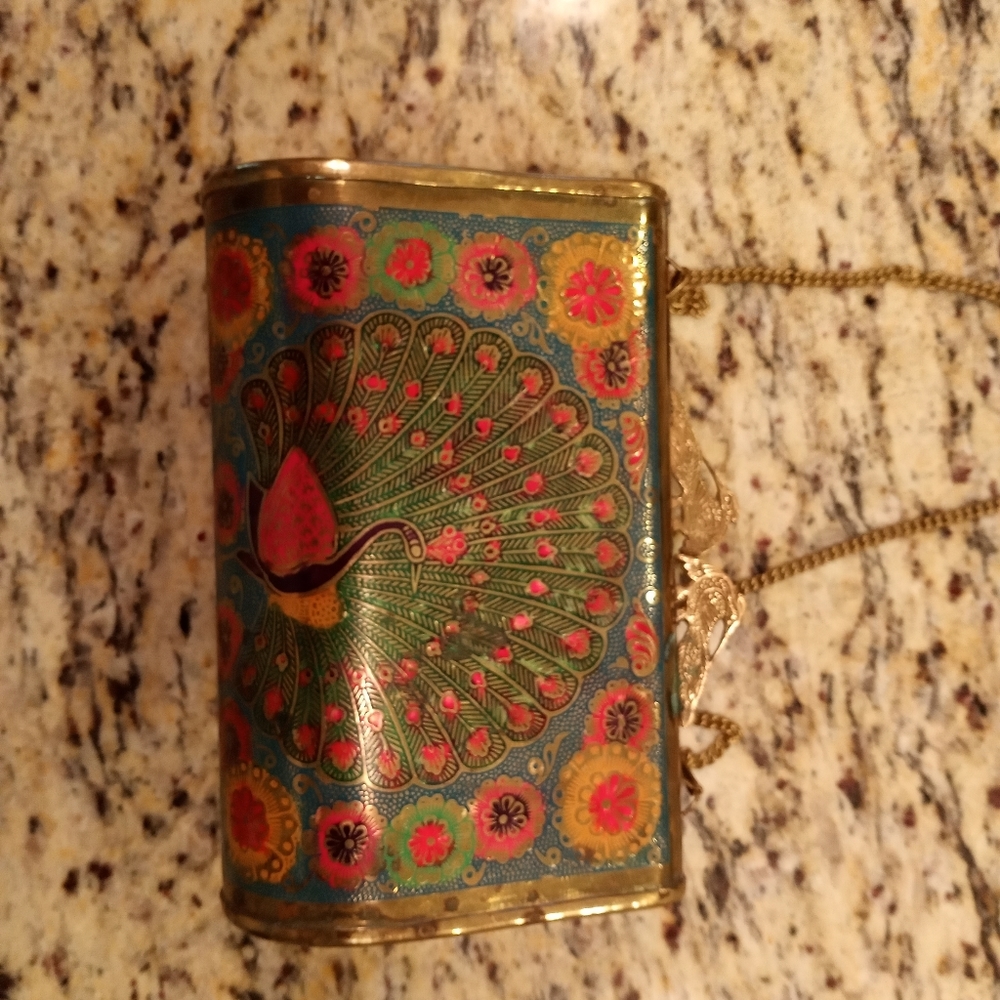 Vintage brass clutch